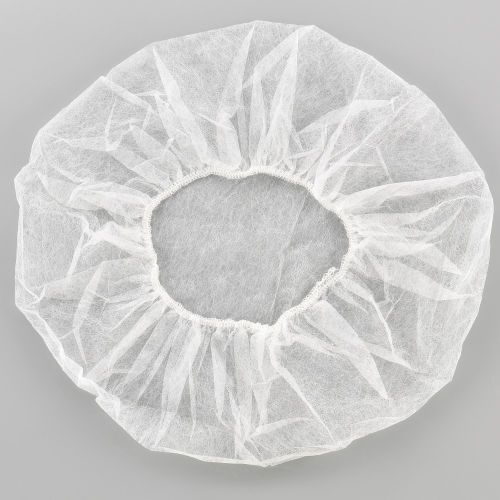 Photo 1 of 50pcs Global Industrial™ Polypropylene Bouffant Cap, 24", White, 100/Bag
