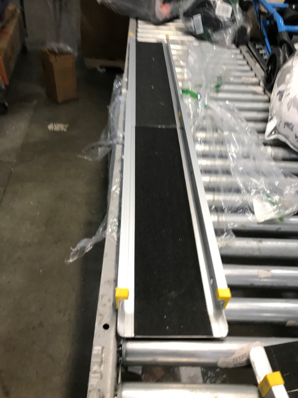 Photo 4 of Wheelchair Ramp Portable Entry Ramp Non-Skid Loading Ramp Adjustable from 3-5 Ft 4.5 in Wide for Entryway Steps Stairs Curb 600lbs 3-5FT