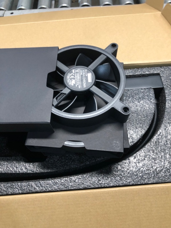 Photo 7 of Razer Hanbo Chroma RGB All-In-One Liquid Cooler aRGB Pump Cap: Ultimate AIO Design - Quiet, Powerful aRGB Fans - Silent, Efficient Liquid Cooling - PWM Fan Controller Support - RGB Chroma aRGB - 360MM