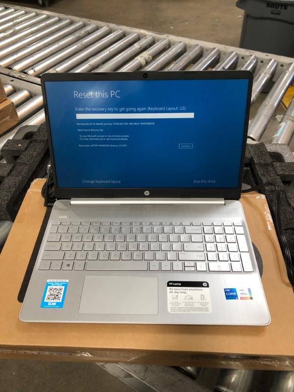 Photo 5 of **UNABLE TO UNLOCK**HP 15 Laptop, 11th Gen Intel Core i5-1135G7 Processor, 8 GB RAM, 256 GB SSD Storage, 15.6" Full HD IPS Display, Windows 10 Home, HP Fast Charge, Lightweight Design