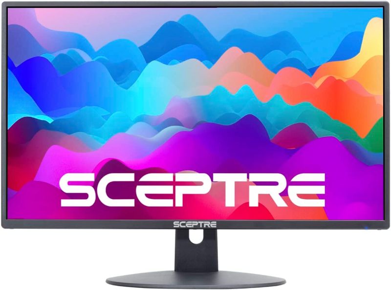 Photo 1 of Sceptre New 22 Inch FHD LED Monitor 75Hz 2X HDMI VGA Build-in Speakers, Machine Black (E22 Series)
