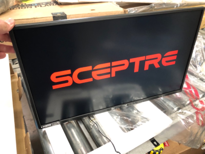 Photo 2 of Sceptre New 22 Inch FHD LED Monitor 75Hz 2X HDMI VGA Build-in Speakers, Machine Black (E22 Series)
