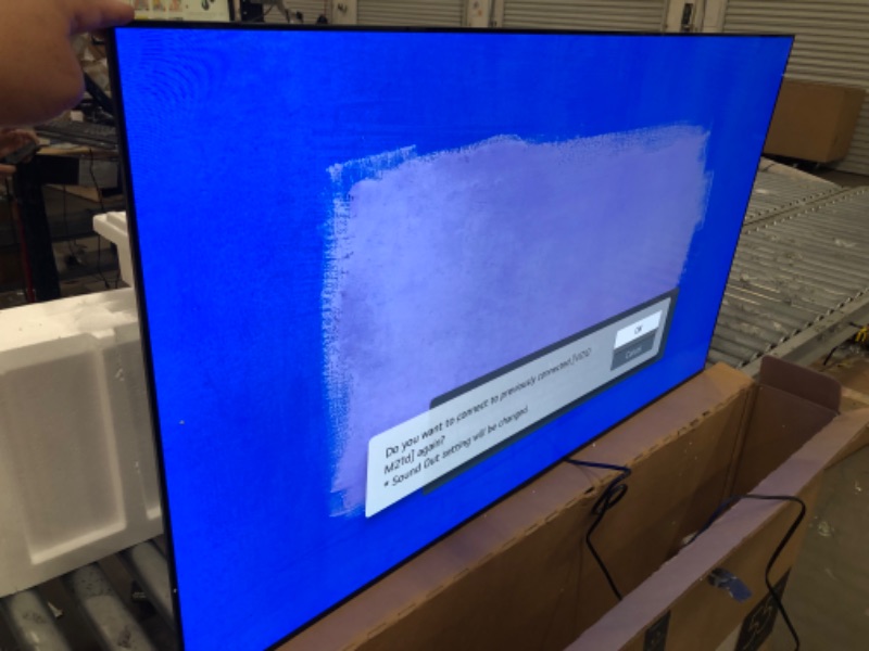 Photo 3 of **TV HAS LINE THROUGH SCREEN**LG C2 Series 55-Inch Class OLED evo Gallery Edition Smart TV OLED55C2PUA, 2022 - AI-Powered 4K, Alexa Built-in
