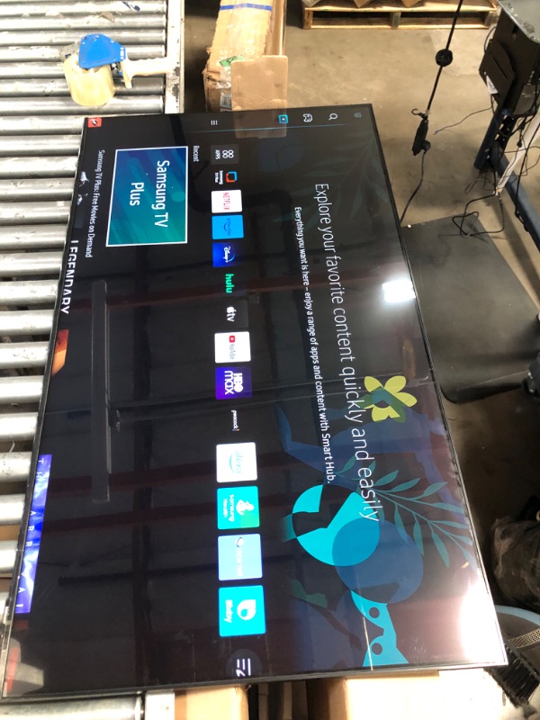 Photo 2 of SAMSUNG 55-Inch Class Crystal 4K UHD AU8000 Series HDR, 3 HDMI Ports, Motion Xcelerator, Tap View, PC on TV, Q Symphony, Smart TV with Alexa Built-In (UN55AU8000FXZA, 2021 Model)
