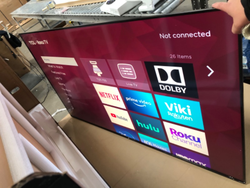 Photo 2 of TCL 75" Class 5-Series 4K UHD QLED Dolby Vision & Atmos, VRR, AMD FreeSync, Smart Roku TV - 75S555 (2022 Model), Black
