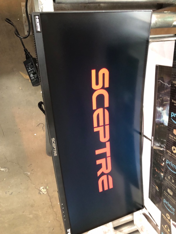 Photo 4 of Sceptre Curved 30" 21:9 Gaming LED Monitor 2560x1080p UltraWide Ultra Slim HDMI DisplayPort Up to 85Hz MPRT 1ms FPS-RTS Build-in Speakers, Machine Blue (C305W-2560UN)
