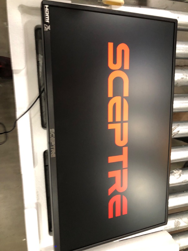 Photo 2 of Sceptre 24" Professional Thin 75Hz 1080p LED Monitor 2x HDMI VGA Build-in Speakers, Machine Black (E248W-19203R Series)
