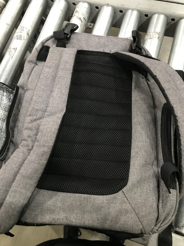 Photo 2 of **ONE ZIPPER IS BROKEN, MULTIPLE STAINS ON BAG, SEE PHOTOS**
Eddie Bauer Places & Spaces Bridgeport Diaper Bag Backpack, 1 Count (Pack of 1)