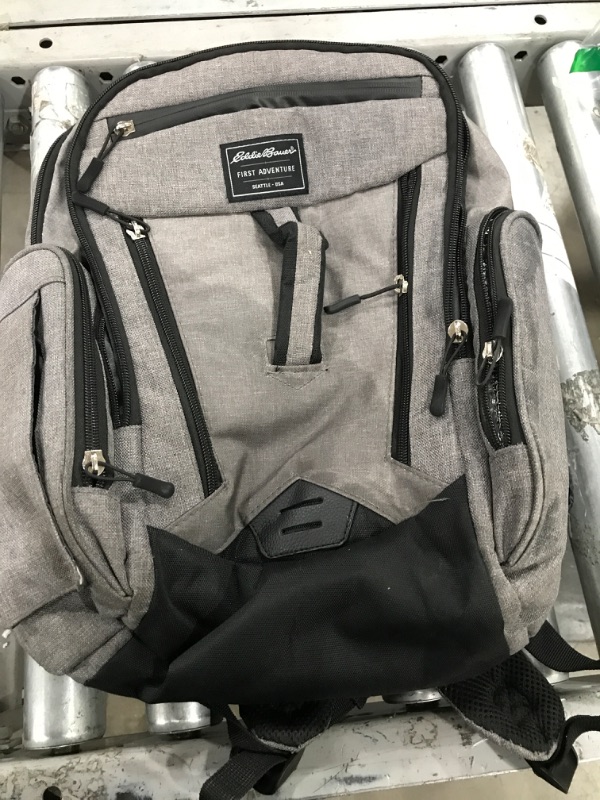 Photo 7 of **ONE ZIPPER IS BROKEN, MULTIPLE STAINS ON BAG, SEE PHOTOS**
Eddie Bauer Places & Spaces Bridgeport Diaper Bag Backpack, 1 Count (Pack of 1)