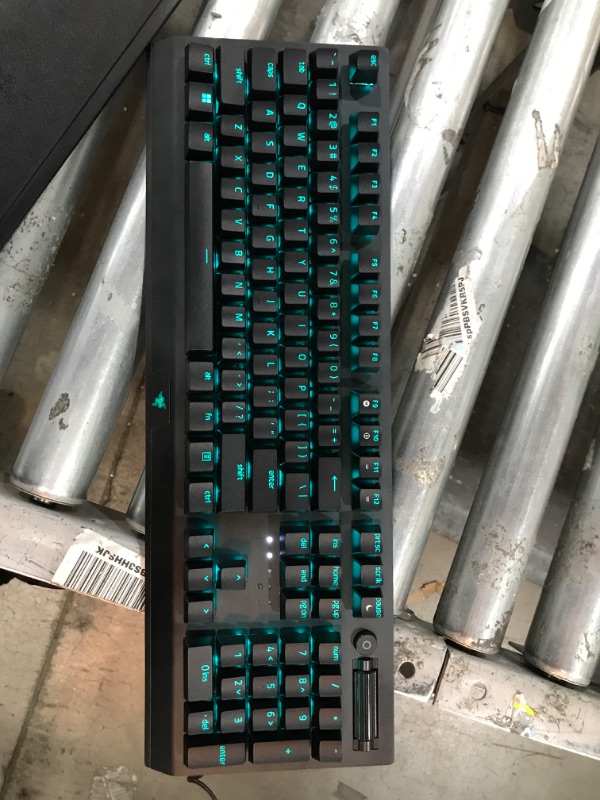 Photo 2 of Razer BlackWidow V3 Mechanical Gaming Keyboard: Green Mechanical Switches - Tactile & Clicky - Chroma RGB Lighting - Compact Form Factor - Programmable Macro Functionality, Classic Black