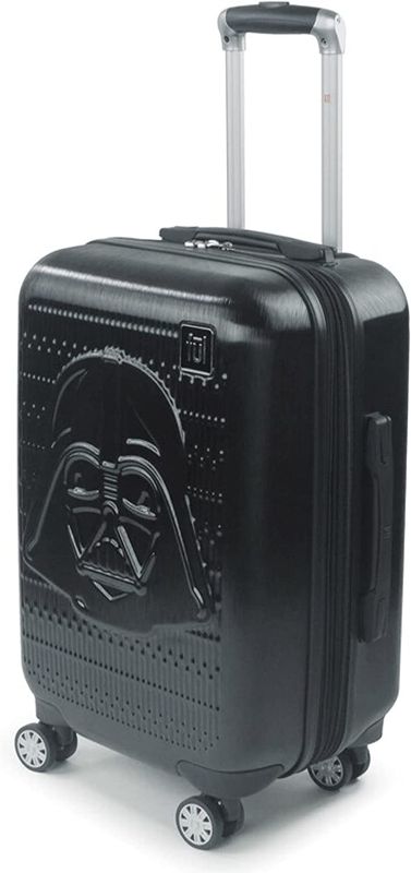 Photo 1 of **SCRATCHED UP FROM NORMAL WARE, SEE PHOTOS**
FUL Star Wars Darth Vader 22 Inch Rolling Luggage, Embossed Hardshell Carry On Suitcase with Wheels, Black