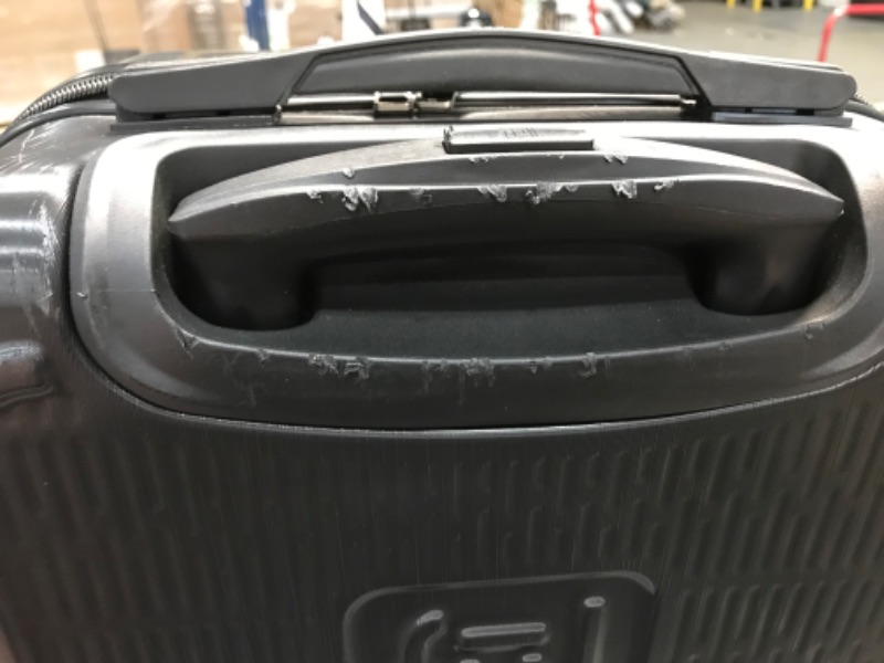 Photo 5 of **SCRATCHED UP FROM NORMAL WARE, SEE PHOTOS**
FUL Star Wars Darth Vader 22 Inch Rolling Luggage, Embossed Hardshell Carry On Suitcase with Wheels, Black