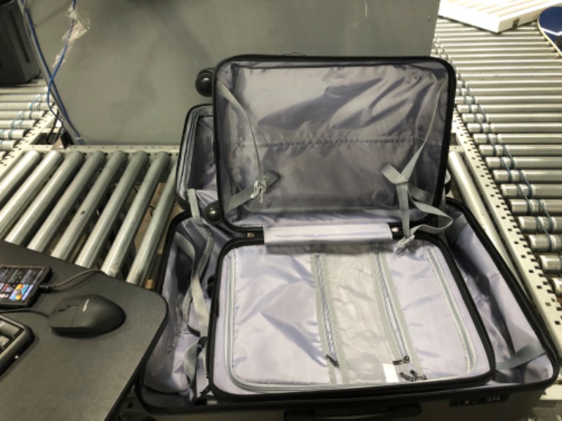 Photo 1 of luggage grey carry on laptop pocket 2 pieces 28"