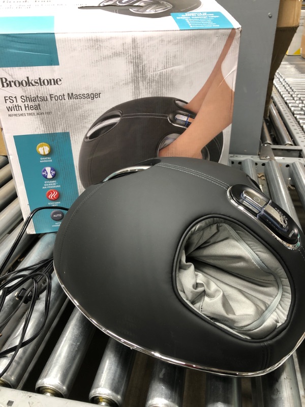Photo 2 of **SEE NOTES**
Brookstone FS1 Shiatsu Foot Massager with Heat | Air Compression, Deep Kneading | 3 Massage Programs
