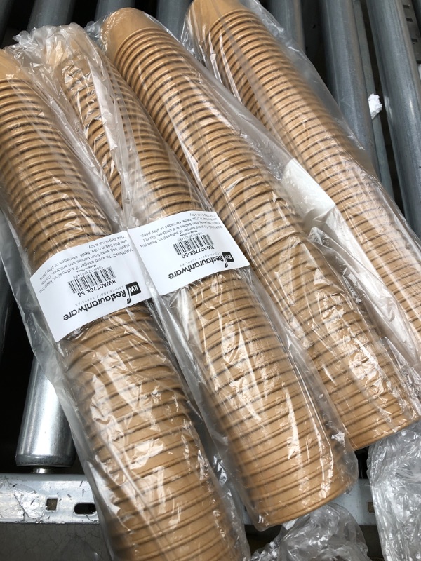 Photo 1 of 200-CT Disposable Kraft 3-OZ Ice Cream Cups - Coppetta Small Hot and Cold To Go Cups: Perfect for Cafes - Eco-Friendly Recyclable Paper Cup - Wholesale Takeout Food Container
