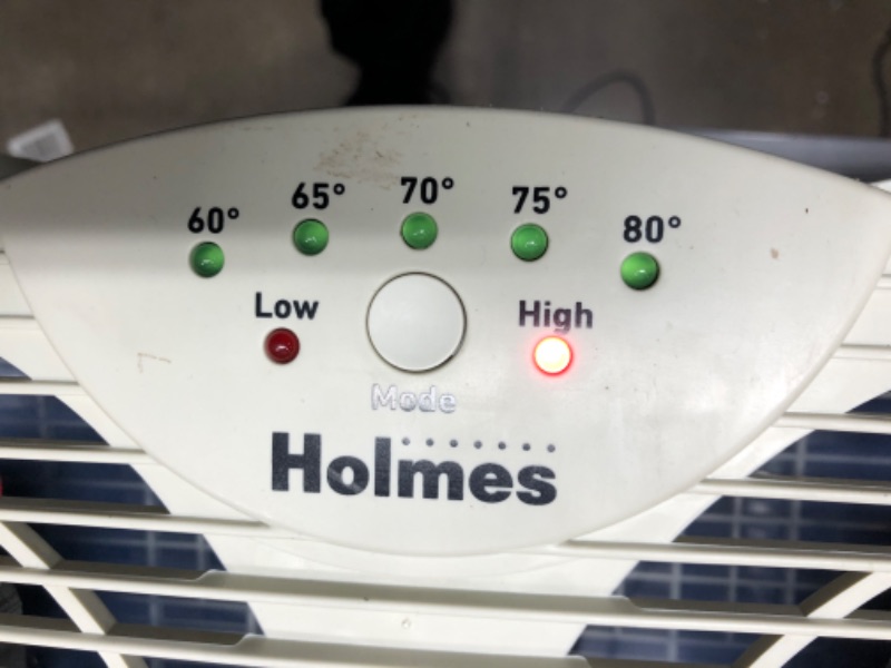 Photo 2 of HOLMES Dual Blade Digital Window Fan with Programmable Thermostat Control, White, One Size 2022 Digital Control