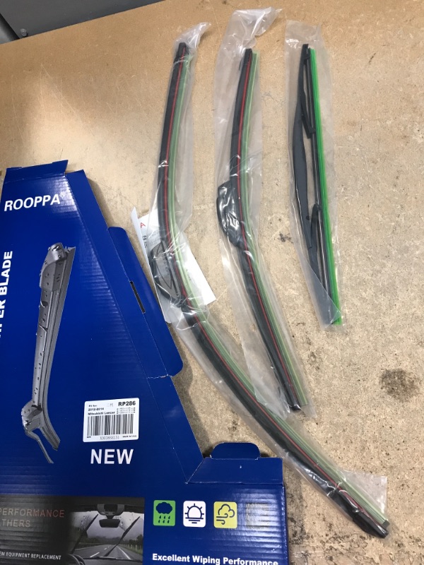 Photo 2 of 3 wipers Replacement for 2012-2014 Mitsubishi Lancer/2004-2009 Nissan Quest, Windshield Wiper Blades Original Equipment Replacement - 26"/18"/14" (Set of 3) U/J HOOK