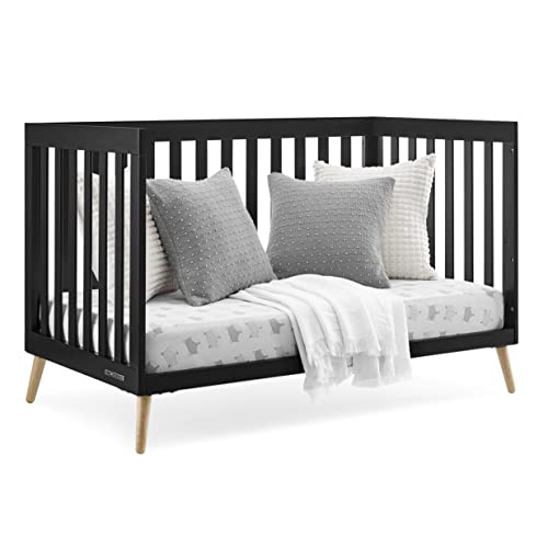 Photo 2 of (BRAND NEW)Delta Children Essex 4-in-1 Convertible Baby Crib, Ebony with Natural Legs
