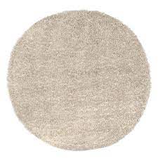 Photo 1 of **USED-NEEDS CLEANING**
Casual Plush Shag Neva Beige 8 ft. Round Area Rug
