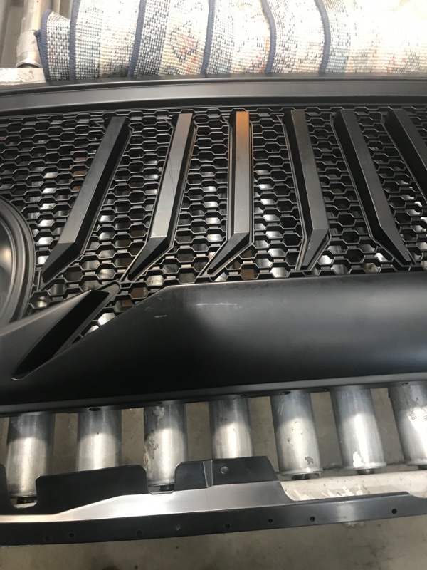 Photo 7 of **damaged, missing hardware, view photos**
VZ4X4 Gladiator Grill Mesh Grille, Compatible with Jeep Wrangler JL 2018 2019 2020 2021 2022