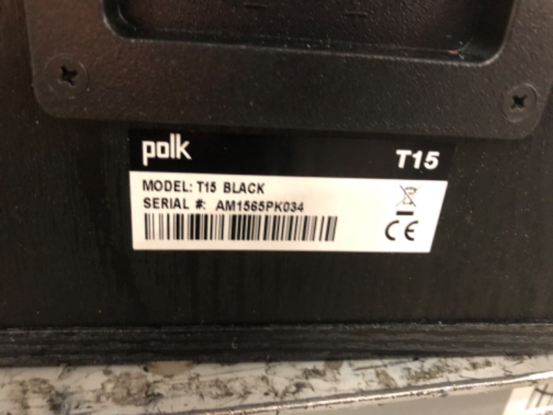 Photo 4 of Polk Audio T15 Bookshelf Speakers Pair Black