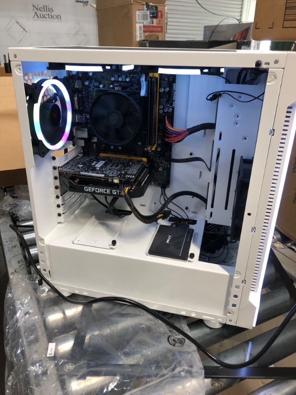 Photo 1 of ***comes with grahics card and processor see pics for details***Thermaltake S100 Tempered Glass Snow Edition Micro-ATX mini-Tower Computer Case with 120mm Rear Fan Pre-Installed CA-1Q9-00S6WN-00, White
