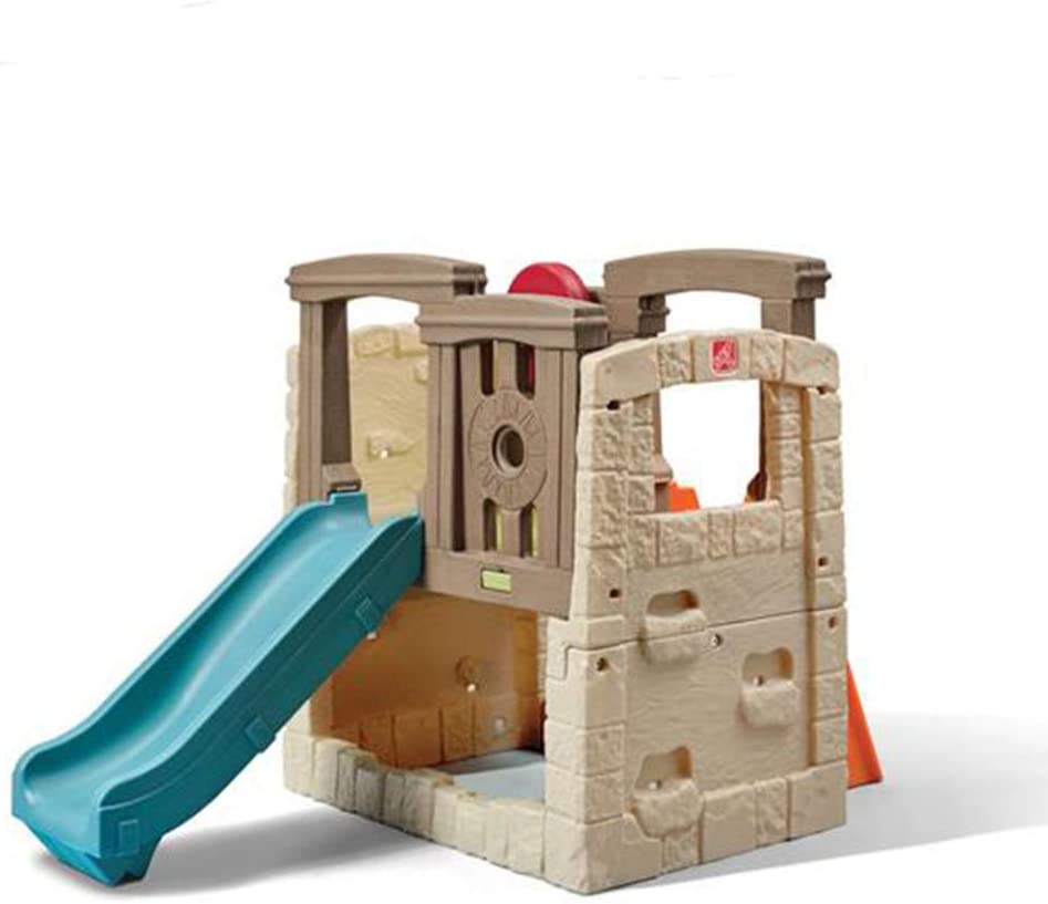 Photo 1 of ***INCOMPLETE BOX 2 OF 3 ONLY***Naturally Playful Woodland Climber II – Kids Activity Outdoor Playset for Children Age 2-6 – Sturdy Plastic Climbing Frame with Backyard Slide & Climbing Wall – Easy Set Up
