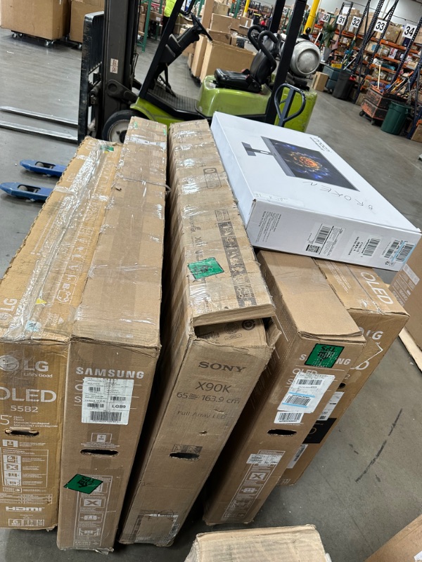 Photo 1 of **PALLET OF 6 BROKEN TVS AND MONITORS**