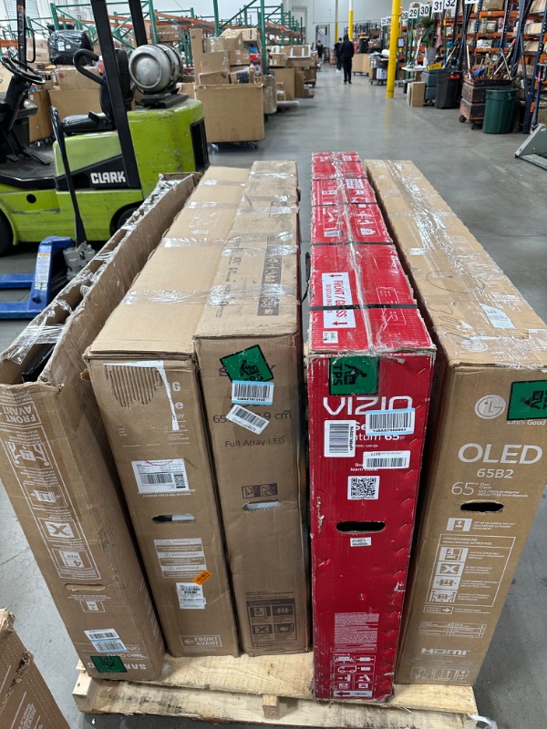 Photo 1 of **PALLET OF 5 BROKEN TVS AND MONITORS**