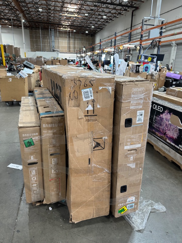 Photo 1 of **PALLET OF 4 BROKEN TVS AND MONITORS**