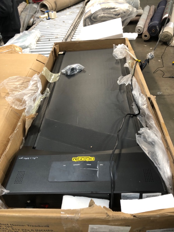 Photo 1 of Under Desk Treadmill, DIGTOGIM 2 in 1 Walking Pad Desk Treadmill, Slim Walking Running Jogging Machine for Home Office Exercise - Remote Control, LCD Display, Fits Your Under Desk black