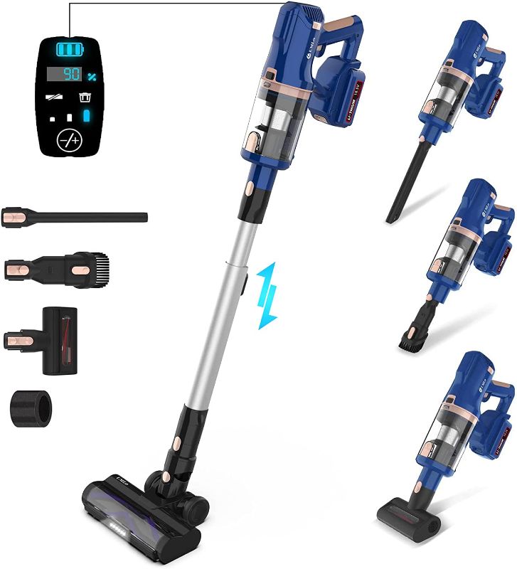 Photo 1 of UMLo Cordless Vacuum Cleaner, 300W 28Kpa Suction Stick Vacuum