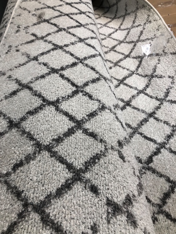 Photo 2 of **used needs cleaning**
nuLOOM Moroccan Blythe Area Rug 12' x 15' Grey/Off-white