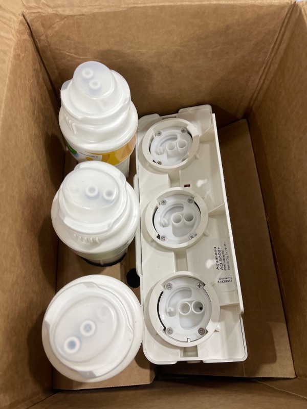 Photo 1 of Aquasana 3-Stage Max Flow Claryum Under Sink Water Filter System - Kitchen Counter Claryum Filtration - Filters 99% Of Chlorine - Chrome Faucet - AQ-5300+.56 , White