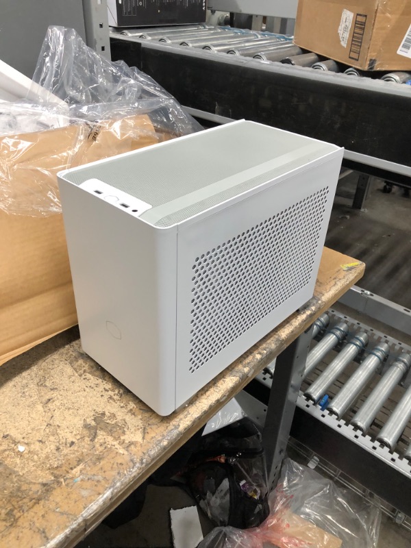 Photo 1 of Cooler Master NR200P SFF Small Form Factor Mini-ITX Case with Tempered glass or Vented Panel Option, PCI Riser Cable, Triple-slot GPU, Tool-Free and 360 Degree Accessibility Black NR200P