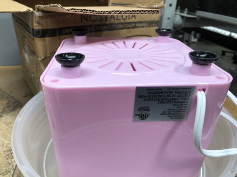 Photo 3 of **PARTS ONLY**
Nostalgia Retro Countertop Cotton Candy Machine, Vintage Candy Maker I