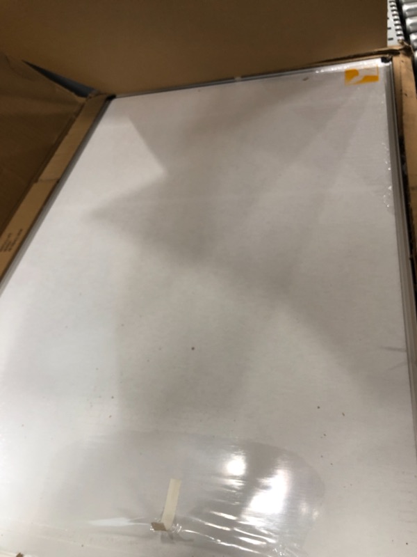 Photo 2 of XBoard Magnetic Dry Erase Board/Whiteboard, 36 X 24 Inches, Double Sided White Board,1 Dry Eraser & 3 Dry Erase Markers & 4 Push Pin Magnets 36" x 24"