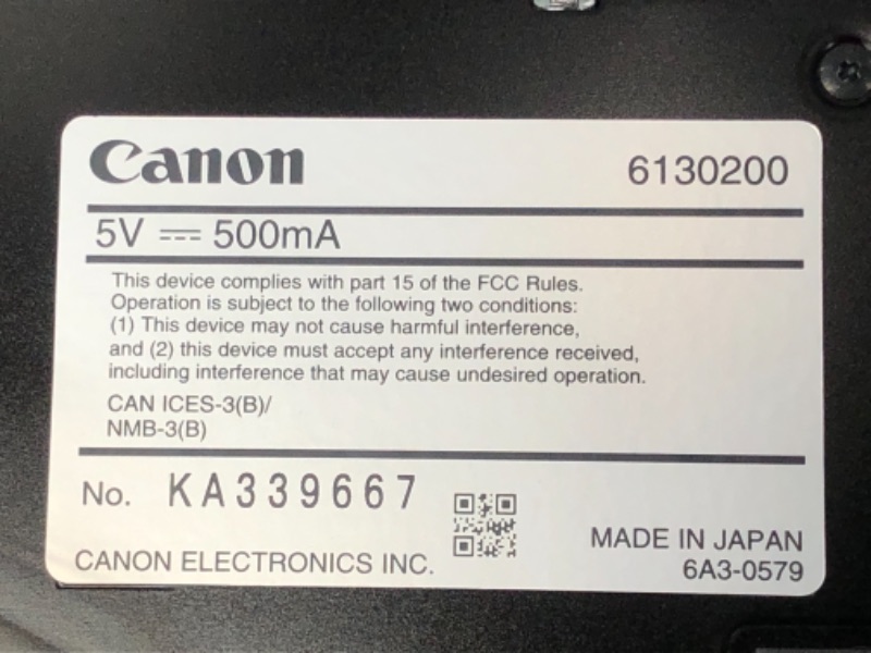 Photo 3 of Canon imageFORMULA R10 Portable Document Scanner, 2-Sided Scanning with 20 Page Feeder, Easy Setup For Home or Office, Includes Software, (4861C001)