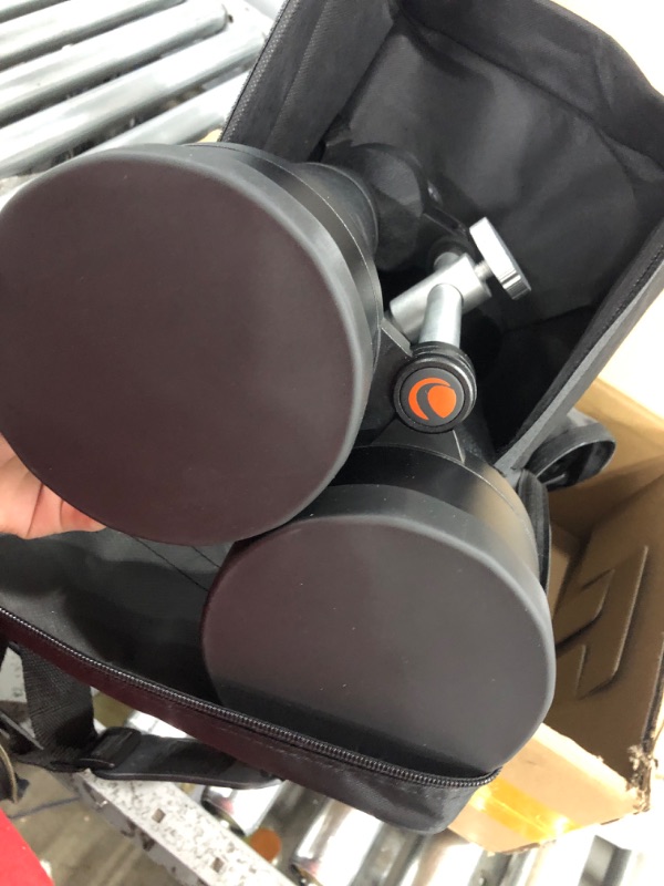 Photo 4 of Celestron SkyMaster 25X100 Astro Binoculars with Deluxe Carrying case and Celestron 81035 Basic Smartphone Adapter 1.25" Capture Your Discoveries, Black SkyMaster 25x100 Binocular w/Basic Smartphone Adapter