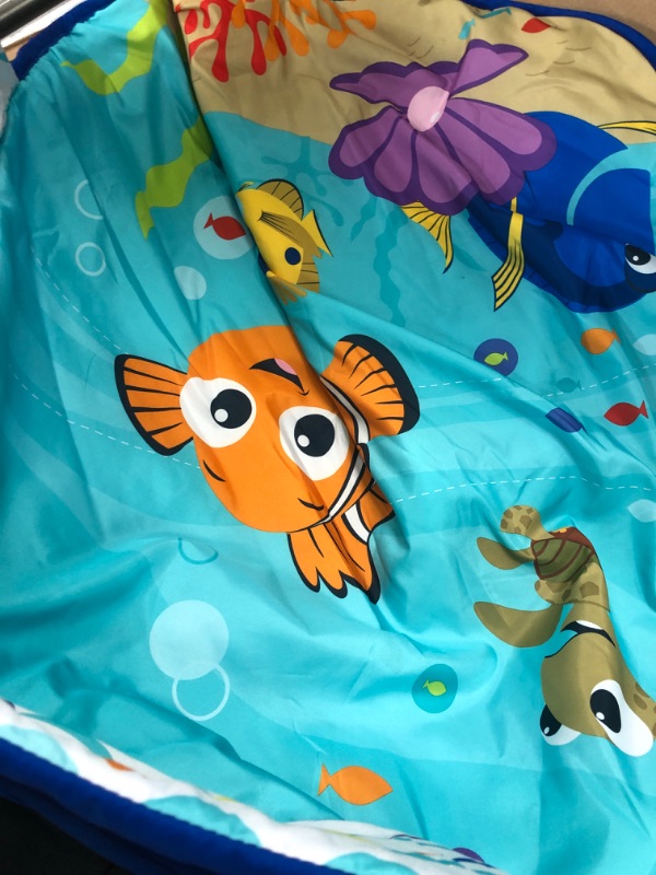 Photo 4 of Bright Starts Disney Baby Finding Nemo Mr. Ray Ocean Lights & Music Gym, Ages Newborn +