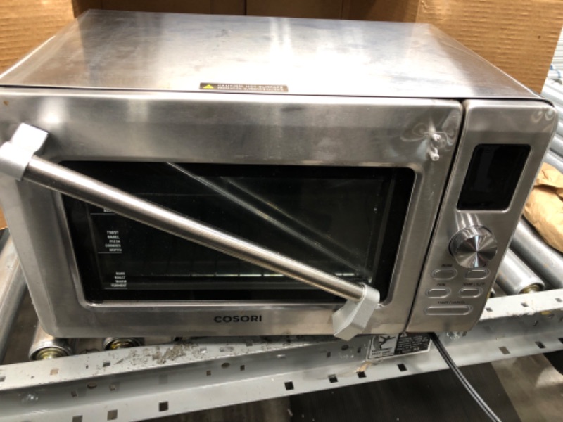 Photo 3 of ****FOR PARTS ONLY DOES NOT TURN ON*** COSORI Toaster Oven, 11-in-1 Convection ovens countertop, Rotisserie & Dehydrator, 12 inch pizza , 52 Recipes & 5 Accessories, CO125-TO, 26.4QT, Stainless steel 26.4QT+Toaster Oven