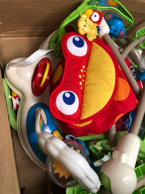 Photo 1 of Fisher-Price Rainforest Jumperoo, freestanding baby activity center with lights, music, and toys