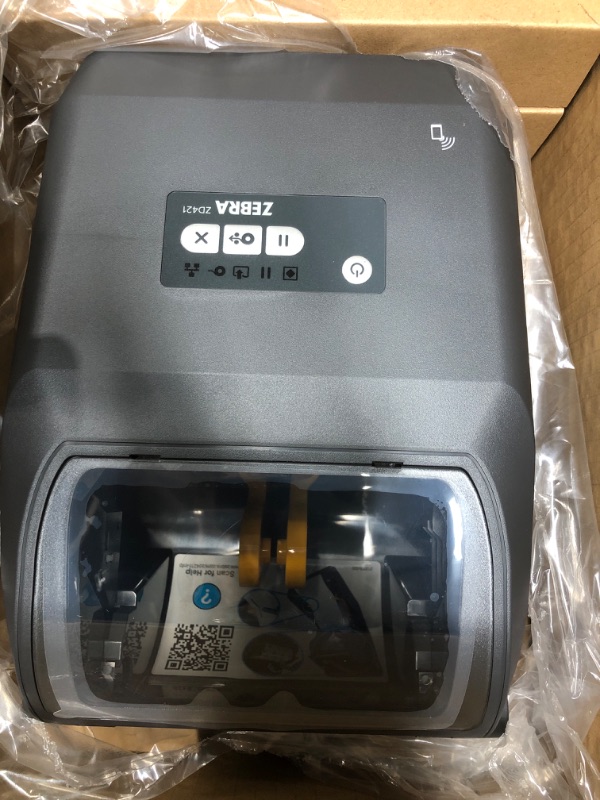 Photo 3 of ZEBRA ZD421 300 dpi Thermal Transfer and Direct Thermal Desktop Barcode Label Printer - USB, USB Host and Bluetooth Connectivity - 4 IPS, 4.27" Max Print Width, Monochrome - JTTANDS
