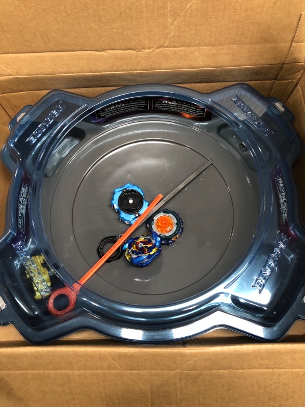 Photo 2 of BEYBLADE Burst Pro Series Evo Elite Champions Pro Set -- Complete Battle Game Set with Beystadium, 2 Battling Top Toys and 2 Launchers Frustration-Free Packaging