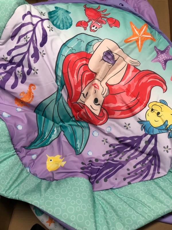 Photo 2 of Bright Starts The Little Mermaid Twinkle Trove Light-Up Musical Baby Activity Gym with Tummy Time Pillow, Newborn+