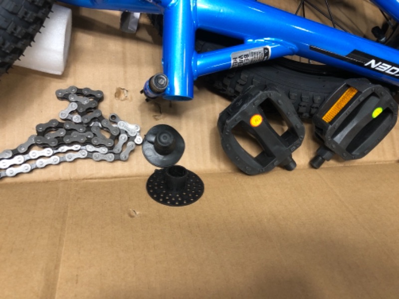 Photo 3 of *Damaged/loose Hardware-See Photos* Schwinn Koen & Elm Toddler and Kids Bike, 12-18-Inch Wheels, Training Wheels Included, Boys and Girls Ages 2-9 Years Old Blue 16-inch Wheels