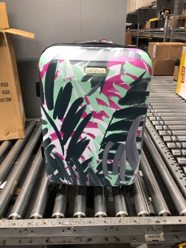 Photo 3 of American Tourister Moonlight Hardside Expandable Luggage with Spinner Wheels, Palm Trees, Carry-On 21-Inch Carry-On 21-Inch Palm Trees