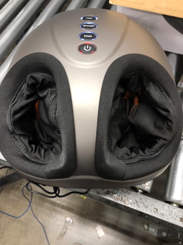 Photo 1 of Breo Foot Massager Machine with Heat, Shiatsu Deep Tissue Kneading, Rolling Massage for Relief, Fits Feet Up to Men Size 12 1 Count (Pack of 1)