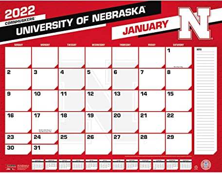 Photo 1 of TURNER SPORTS Nebraska Cornhuskers 2022 22X17 Desk Calendar (22998061484)
