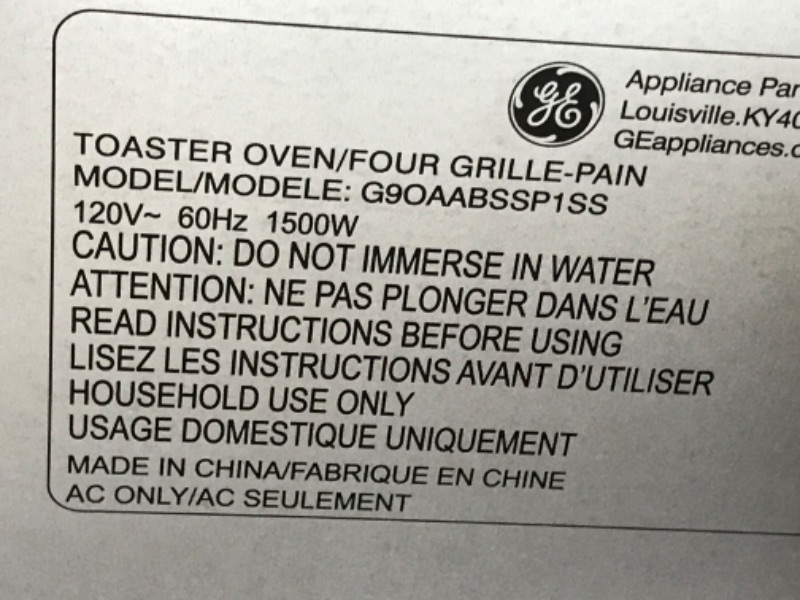Photo 10 of GE Mechanical Air Fryer Toaster Oven + Accessory Set | Convection Toaster with 7 Cook Modes | Large Capacity Oven - Fits 12" Pizza | Countertop Kitchen Essentials | Stainless Steel
